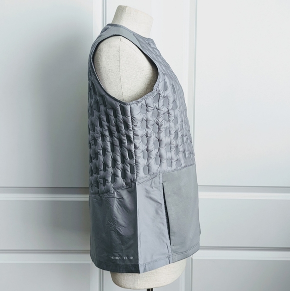 Nike Therma-FIT ADV Vest Running Packable Downfill Lightweight Silver Grey M NWT - Picture 8 of 16